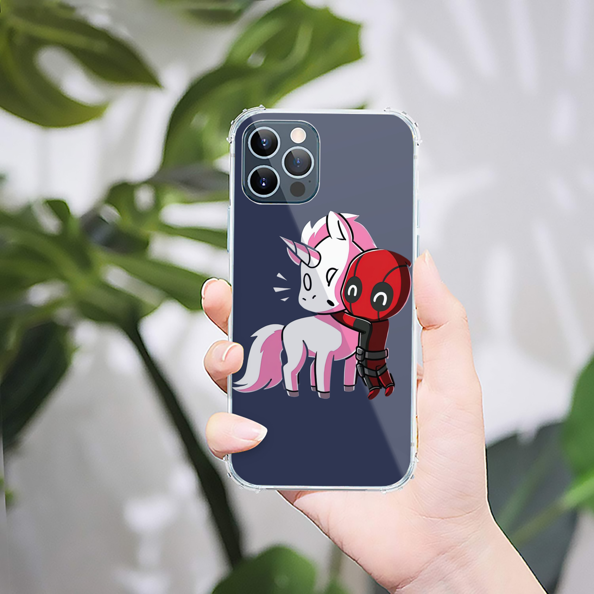 （画像用） Deadpool デッドプール 【iPhone 12シリーズ対応】透明スマホケース（クリアソフトケース）
